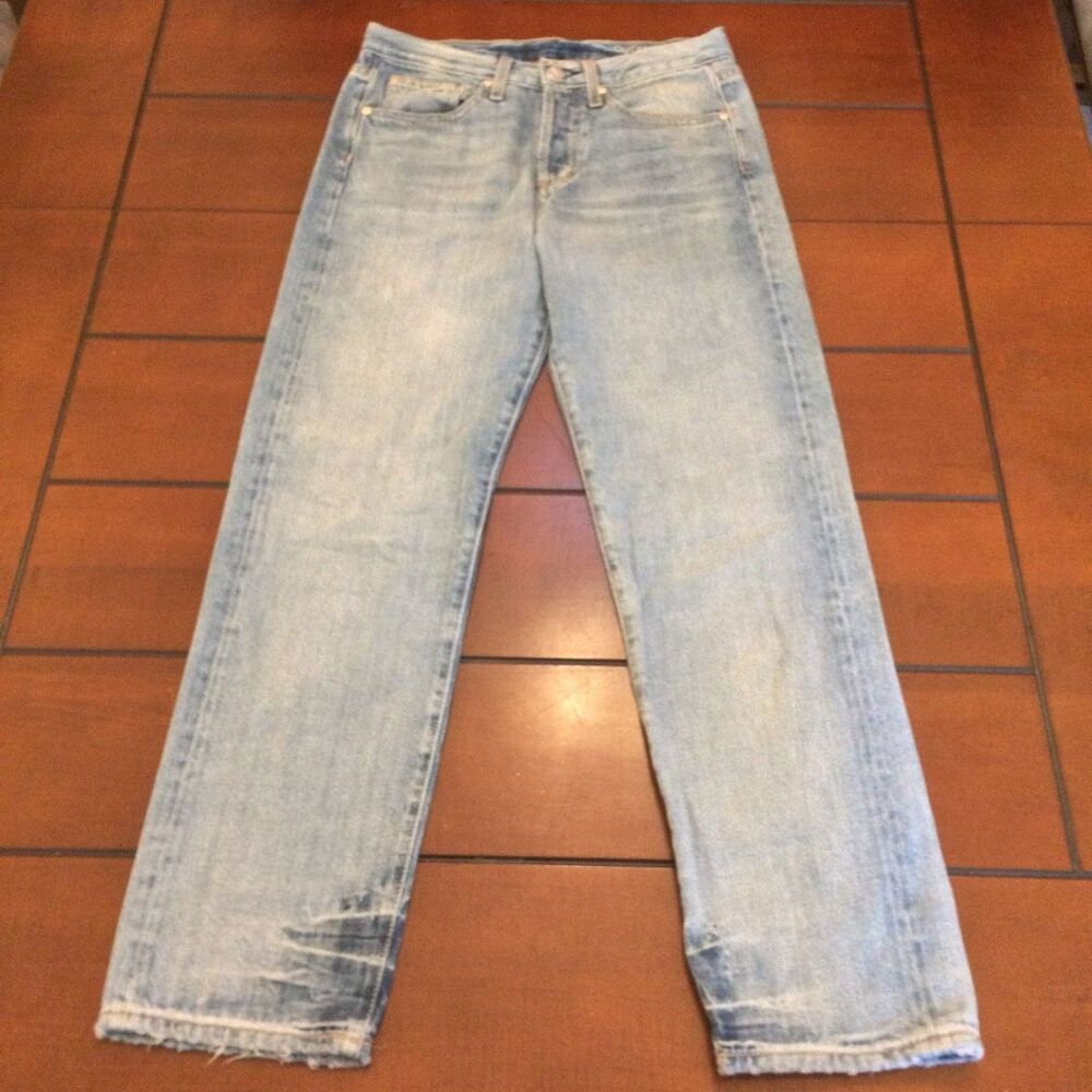 Outerknown Fillmore boyfriend button-fly light wash jeans 24